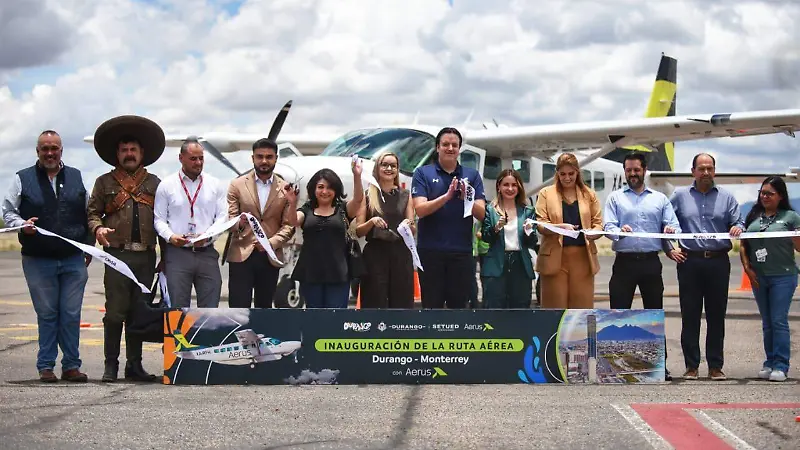 Arriba vuelo de Aerus que conecta a Durango y Monterrey